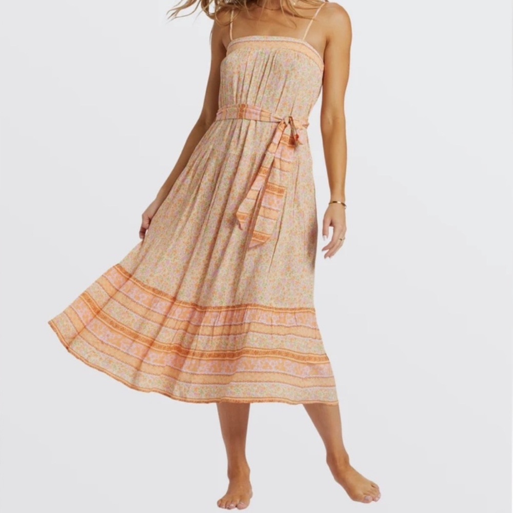 NWT Billabong Wish for You Midi Dress – Effortless & Chic Sundress! Sz S